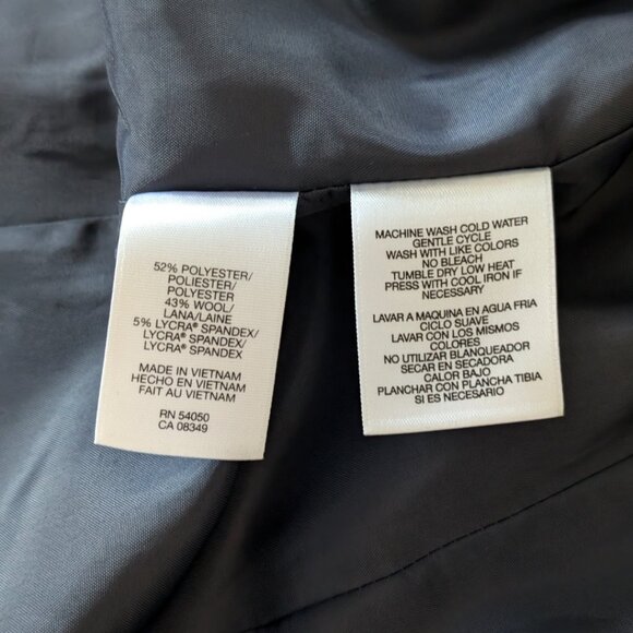 JONES NEW YORK Navy Blazer/Jacket Stretch Women's Size 6 - Picture 7 of 11